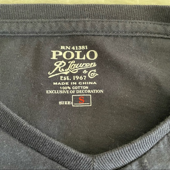 Ralph Lauren Navy Blue Long Sleeve - Picture 3 of 4